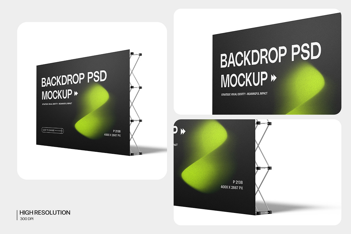 Foldable Backdrop Banner Mockup, an Advertising Mockup by RamStudio2 (Photo 9 of 12)