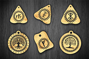 Rune amulets magic symbols svg, a Pattern Graphic by CncCutModel (Thumbnail 2 of 3)