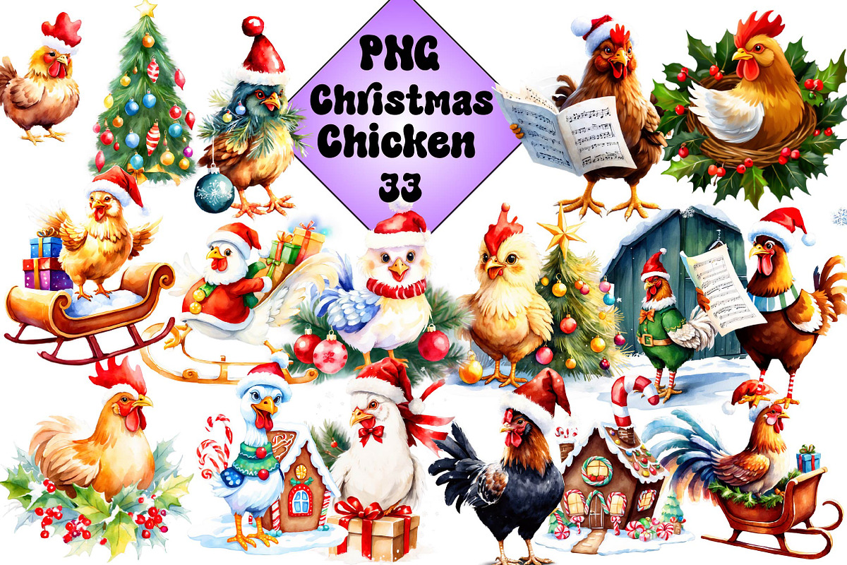 Christmas Chicken, an Illustration by Wow Magic (Photo 1 of 2)