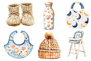 Neutral Baby Watercolor Clipart, an Illustration by Dream Creation (Thumbnail 3 of 9)