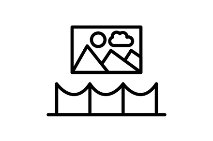 Gallery Line Icon, an Icon by Pexelpy