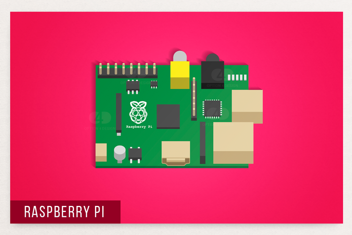 Raspberry Pi, a Technology Illustration by Option 4 Design