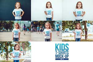 Kids T-Shirt Mock-Up's Mega Bundle