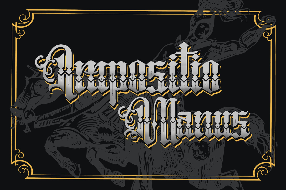 Crayscale-Blackletter Victorian Font, a Blackletter Font by Flawless And Co (Photo 7 of 10)