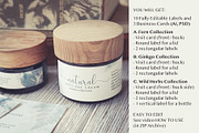 Herbarium: Vector Labels, a Business Card Template by Lumitar (Thumbnail 2 of 8)