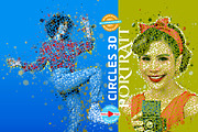 Circles 3D Photoshop Action, an Action Add-On by MRI STUDIO (Thumbnail 1 of 19)