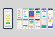 Mobile App UI Kit Template, a Templates & Theme by alexdndz (Thumbnail 7 of 21)