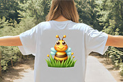 Bees Peeking Around Corner Sublimati, an Illustration by CrexoraLab (Thumbnail 5 of 5)