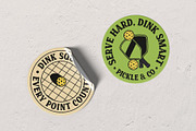 Retro Pickleball Graphic, an Object Graphic by Skilline Supply Co. (Thumbnail 10 of 12)
