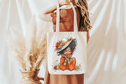 Spring Black Woman Clipart, an Illustration by designcity5 (Thumbnail 4 of 5)