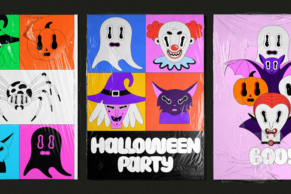 BOO! - Halloween Collection, a Seasonal Illustration by Leila Divine (Photo 2 of 19)