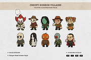 Creepy Horror Villains Illustration, an Illustration by MEANDSTUDIO (Thumbnail 1 of 11)
