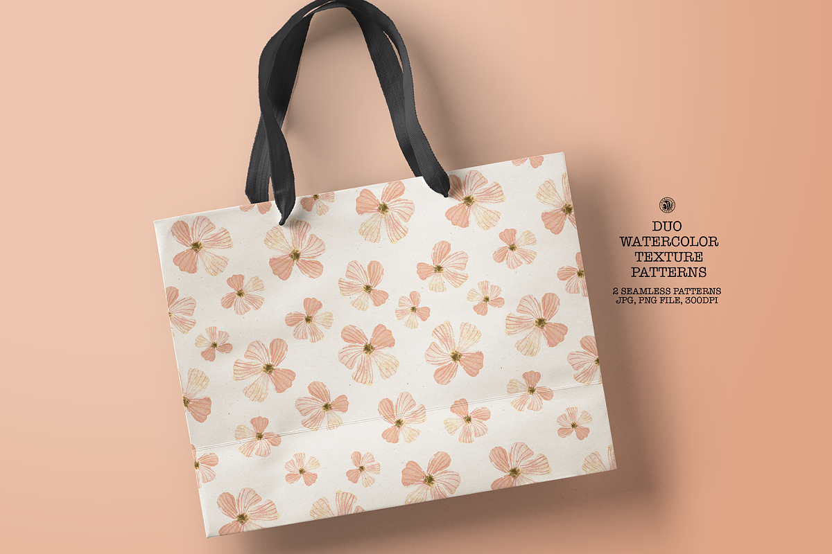 Watercolor Textured Duo Patterns, a Pattern Graphic by Webvilla Studio (Photo 4 of 7)