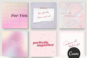 Positivity Canva Quotes-15 Templates, a Social Media Template by Ivory Mix (Thumbnail 1 of 2)