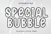 Special Bubble | Script Font, a Script Font by Scratchones (Thumbnail 1 of 8)