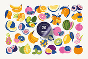 Tropical Fruits Illustration, a Food Illustration by KetteCreate (Thumbnail 6 of 14)