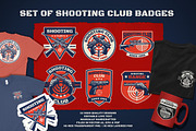 Vector Set of Shooting Club Badges, an Object Graphic by bazzier_graphik (Thumbnail 1 of 5)