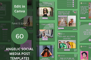 Angelic Social Media Post Templates