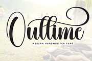 Outtime | Script Font, a Handwritten Font by Scratchones (Thumbnail 1 of 8)