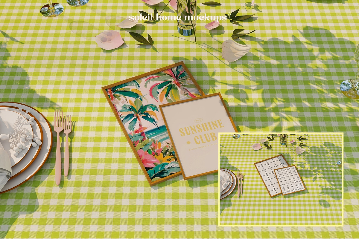 FLORA | Floral Frame Mockup Set, a Household Mockup by SoleilHomeMockups (Photo 5 of 12)