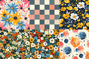 Garden Floral Seamless Repeat Patter, a Texture Illustration by DreamPrint404 (Thumbnail 3 of 7)