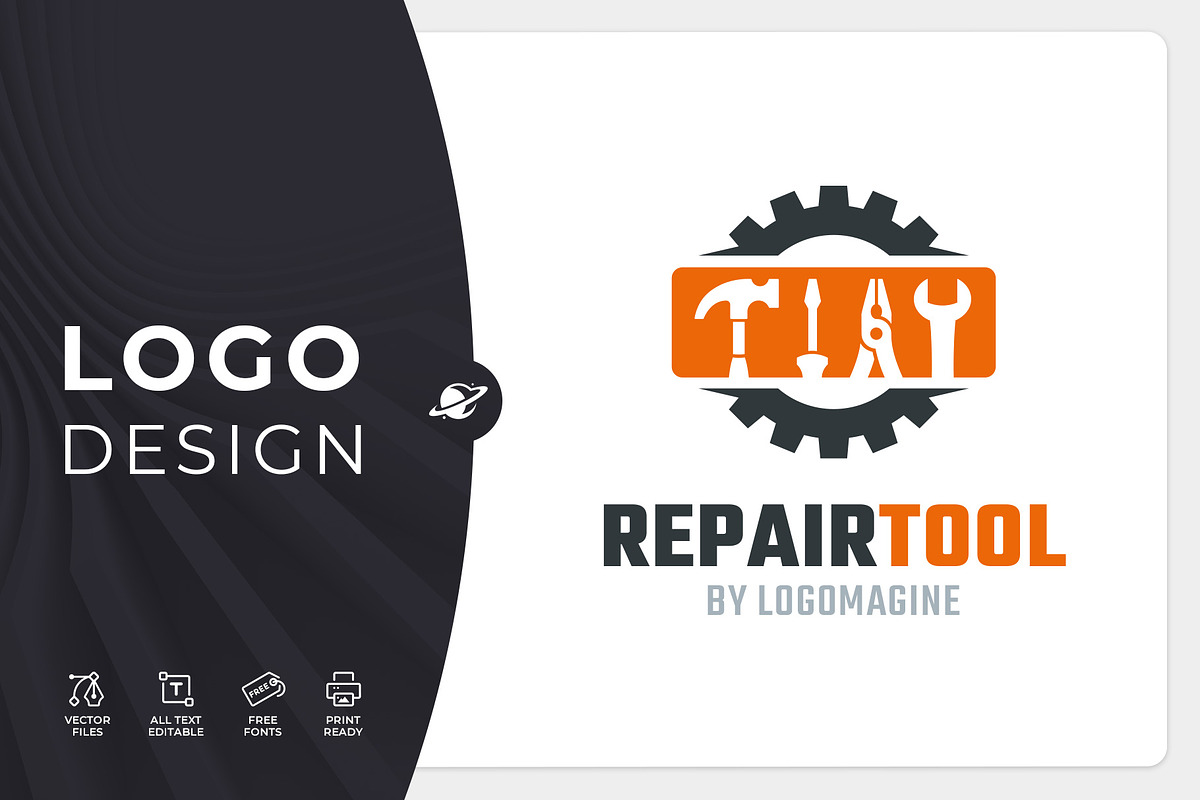 Repair Tool Logo Template, a Branding & Logo Template by LOGOMAGINE (Photo 1 of 16)