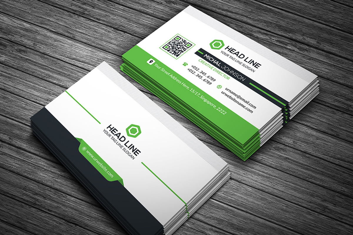 Head Line Business Card, a Business Card Template by GenerousArt (Photo 5 of 5)