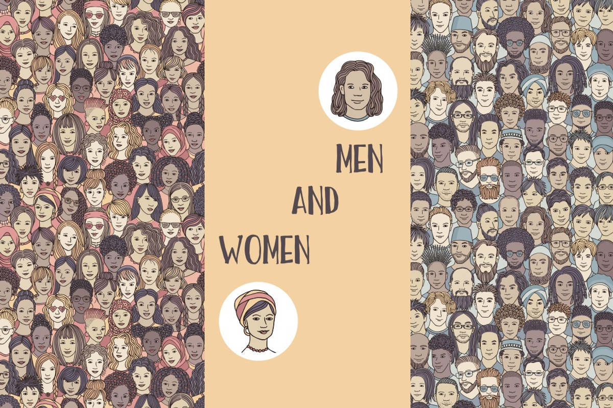 Diversity Face Set: 100 unique faces, a Person Illustration by Franzi draws (Photo 2 of 3)