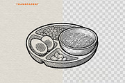Japanese Ramen Engraving Collection, a Food Illustration by Kaizla03 (Thumbnail 3 of 5)