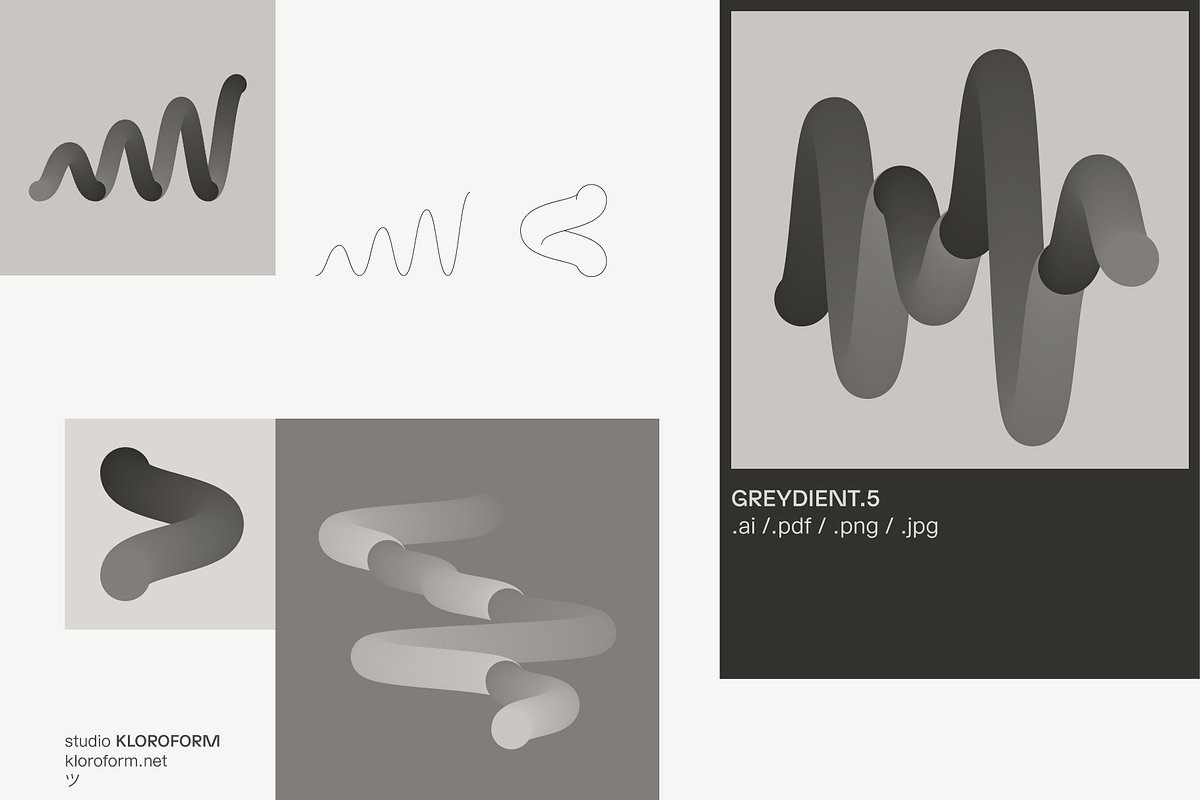 Greydient 5 - Blend Objects, an Object Graphic by kloroform (Photo 5 of 14)