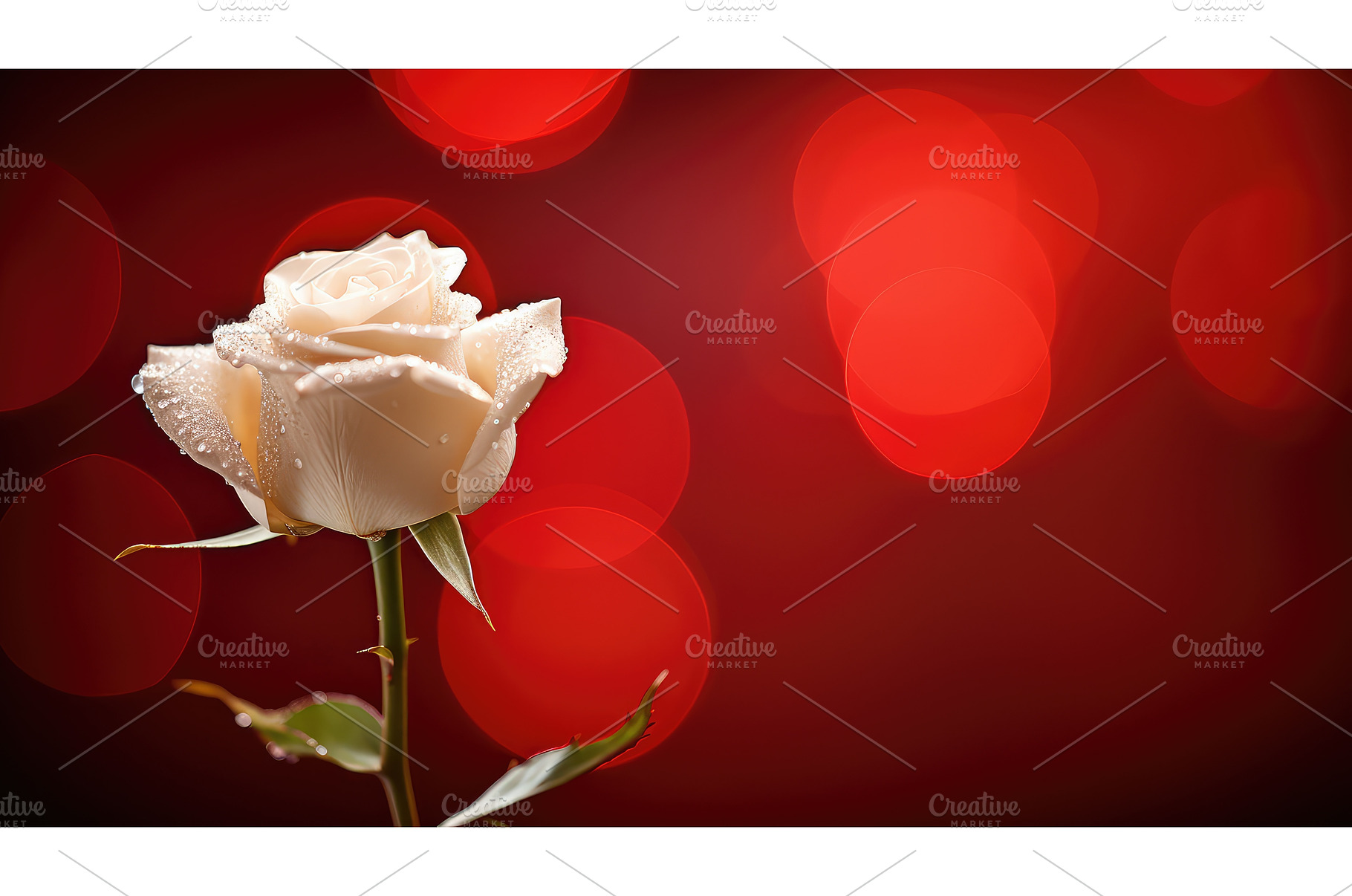 abstract bokeh red background ai, an Abstract Photo by pikepicture