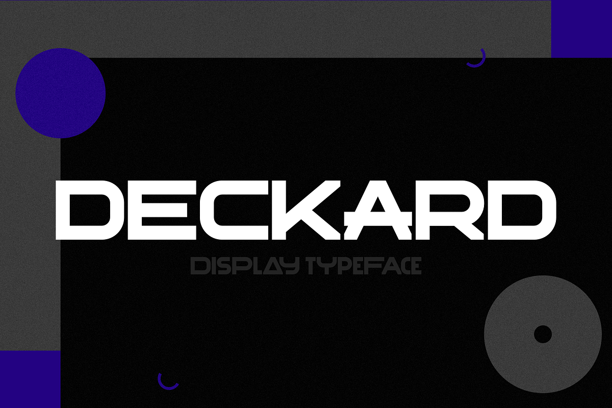 Deckard Typeface