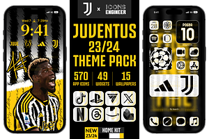 Juventus 23/24 Theme Pack | Home Kit