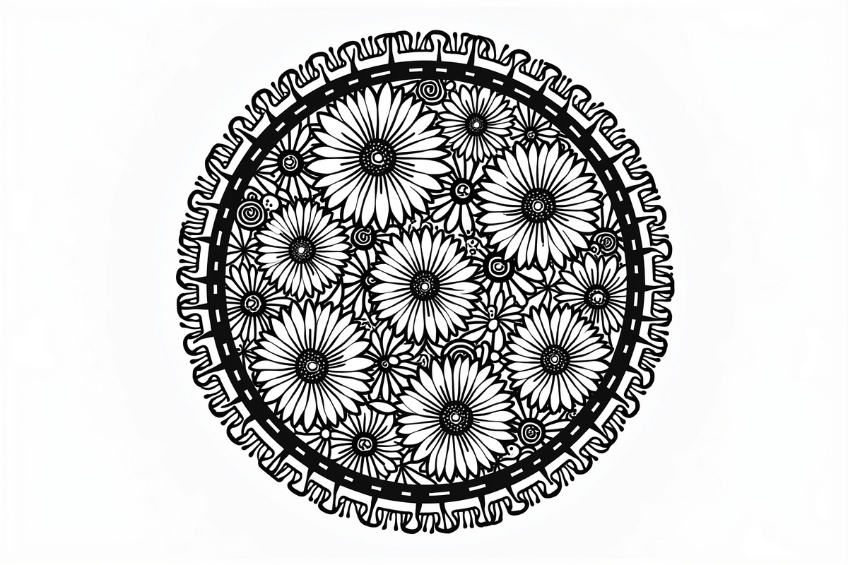 Mandala Floral Circle Pack, an Illustration by BIPLOB EXPERT (Photo 4 of 9)