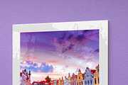 Glass Poster Canvas Mockup - 6 views, an Advertising Mockup by Illusiongraphic (Thumbnail 15 of 18)