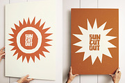 Sun Cut Out Vector Pack, a Solid Icon by Tekuni (Thumbnail 8 of 10)
