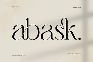 Abask - Modern Ligatures Font
