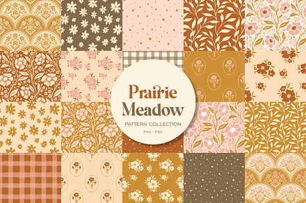 Prairie Meadow Cottagecore Patterns