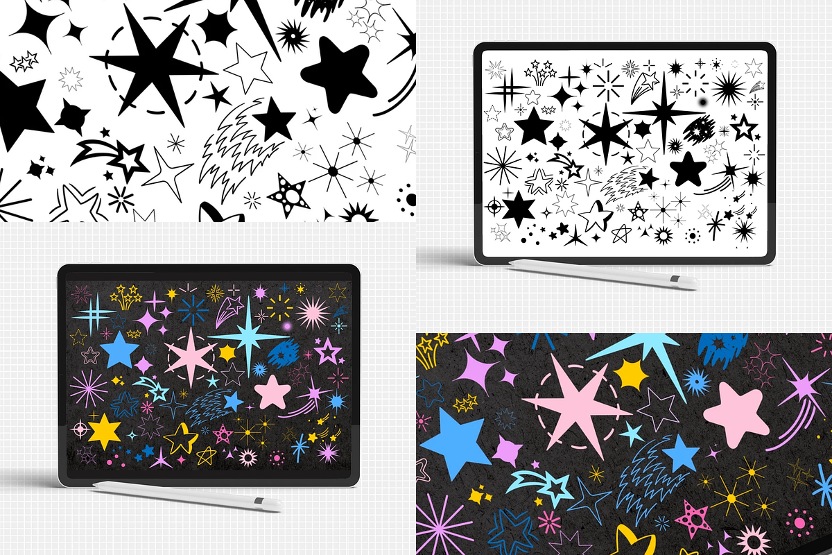 2235 BUNDLE Procreate Stamp Brushes, a Brush Add-On by Revabrush (Photo 12 of 17)