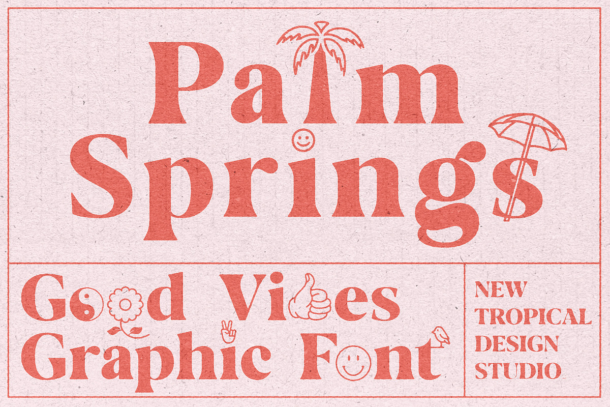 Palm Springs Graphic Font, a Serif Font by Tropical Type (Photo 1 of 11)