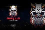 Skull Logo Gaming, a Branding & Logo Template by Artlogs x Modaldesain (Thumbnail 1 of 2)