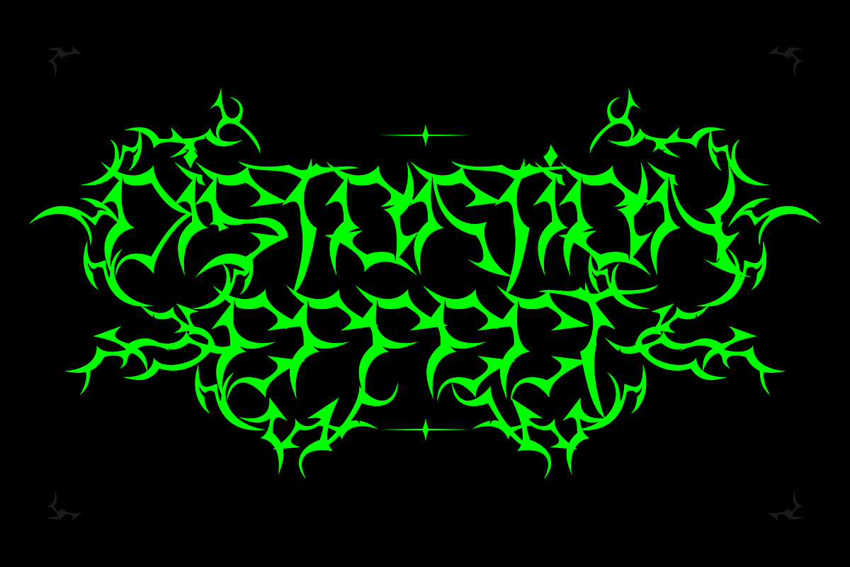 Distorsica, a Blackletter Font by Yktypstd (Photo 9 of 10)