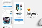 Excursion - Traveling App, an UI Kit Template by Panen Creative (Thumbnail 3 of 3)