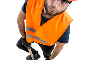Image of worker man stock photo containing worker and construction