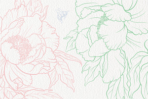 Stamp Brushes For Procreate Peonies