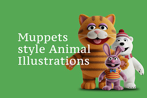 Muppets Style Animal Illustrations, an Animal Illustration by Beshr Abdulhadi
