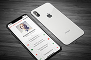 iPhone X Business Card, a Business Card Template by TheFeture (Thumbnail 2 of 6)