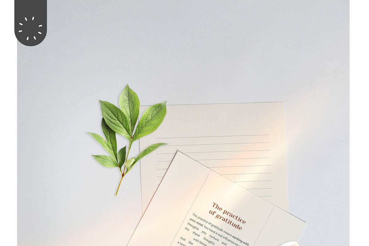 Digital Grateful Diary in PDF, a Stationery Template by Mocca Mockups Store (Photo 9 of 10)
