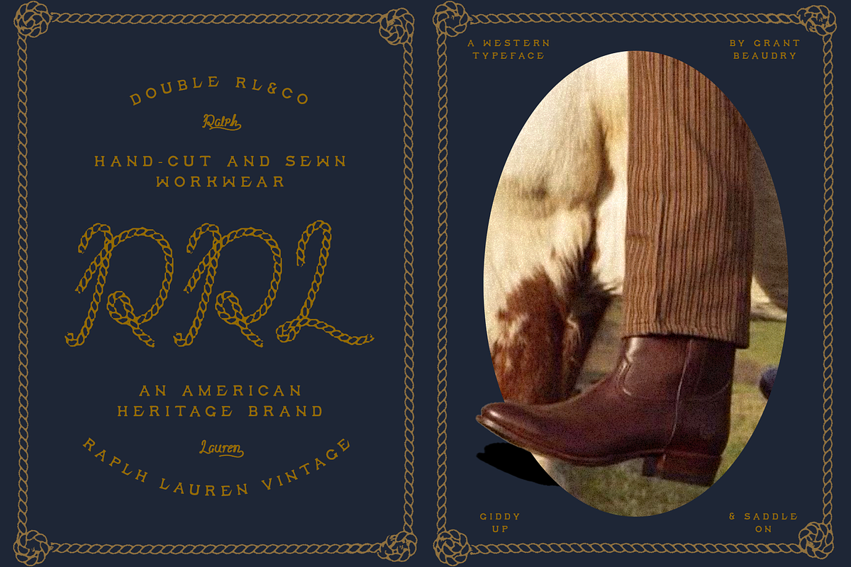 Giddy Up | rope script, a Script Font by Grant Beaudry (Photo 2 of 5)