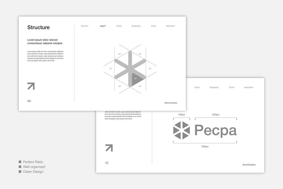 Minimal Brand Guidelines Template, a Branding & Logo Template by Templeste (Photo 3 of 6)